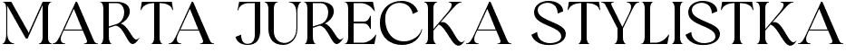 Logo strony Stylistka Marta Jurecka